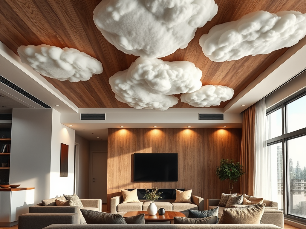 Acoustic Ceilings: Quiet Luxury for Living Rooms